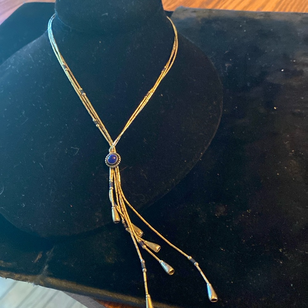 Carolyn Pollack Sterling Lapis Necklace